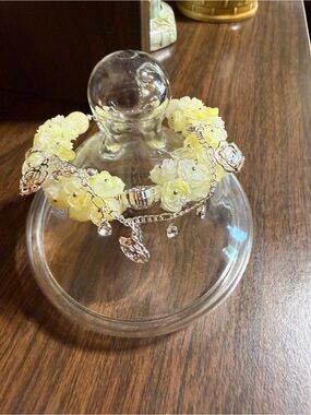 Yellow Flower Charm Bracelet - Women Jewelry